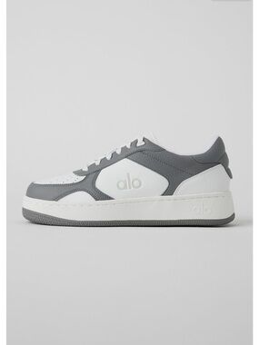 ALO Yoga White/gray Sneaker with Gum Outsole like New